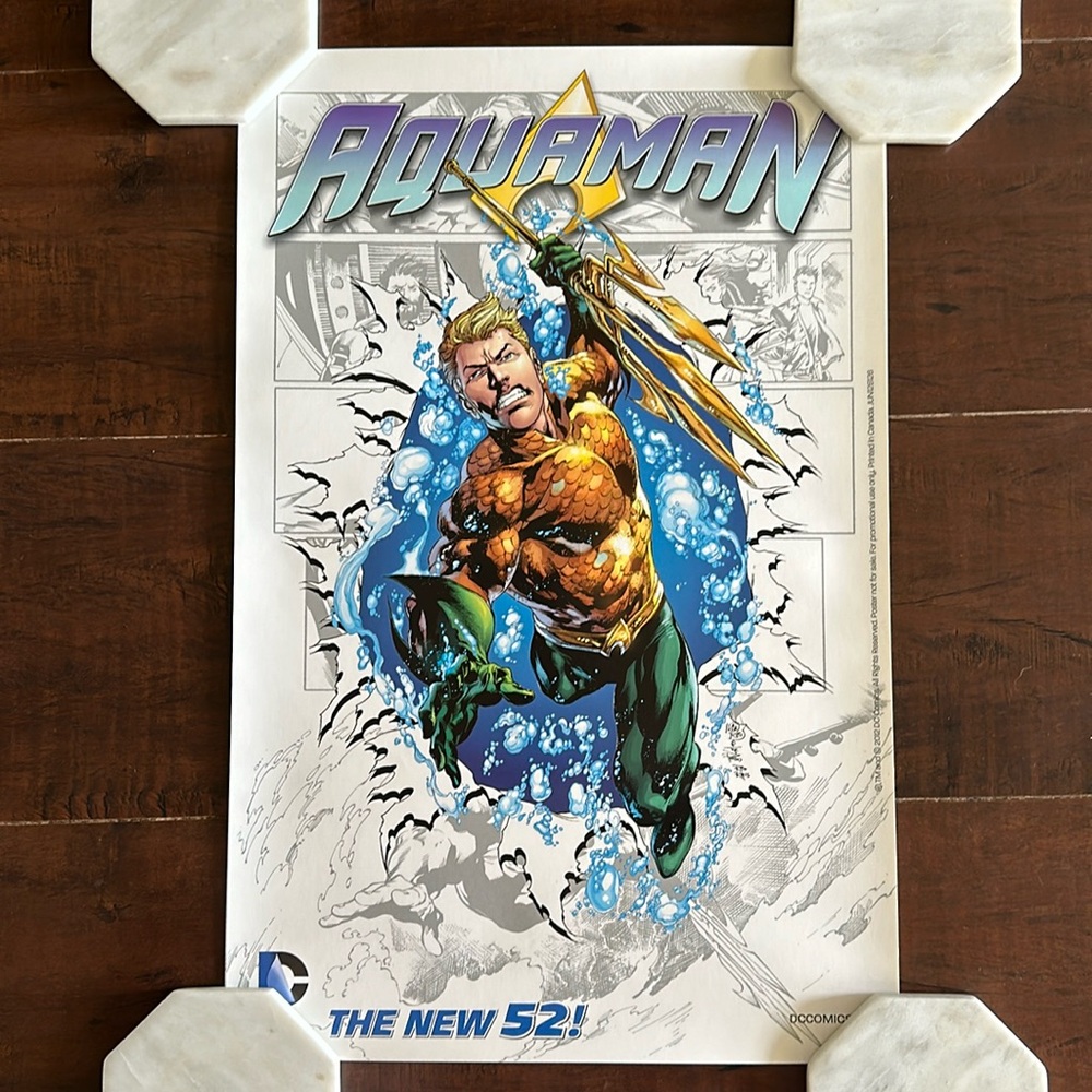 Aquaman The New 52 Cover Mini Poster 11x17 (2012 DC Comics)